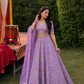 Amethyst Rajsi Zari Lehenga Set with Regal Geometric Heritage Embroidery