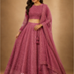 Mulberry Mauve Sequined Lehenga Set with Hand-Embellished Blouse and Soft Net Dupatta