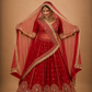 Royal Crimson Bridal Lehenga Set with Intricate Heritage Embroidery and Regal Dupatta