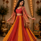 Rangila Saanjh Handcrafted Lehenga Set with Printed Jacket & Pleated Skirt