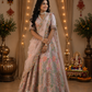 Pushparanya Vasundhara Lehenga Set with Enchanted Botanical Hand Embroidery