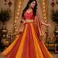 Rangila Saanjh Handcrafted Lehenga Set with Printed Jacket & Pleated Skirt
