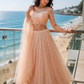 Ethereal Blush Layered Tulle Lehenga Set with Floral Lace Blouse and Sheer Dupatta