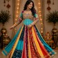 Rangmanjari Noor-E-Nazakat Multicolour Panelled Lehenga Set