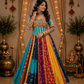 Rangmanjari Noor-E-Nazakat Multicolour Panelled Lehenga Set