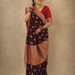 Royal Banarasi Zari Woven Saree with Ornate Heritage Border and Tassel Pallu