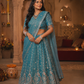 Mayurangini Rajatvarna Lehenga Set with Regal Peacock Heritage Embroidery