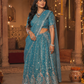 Mayurangini Rajatvarna Lehenga Set with Regal Peacock Heritage Embroidery