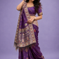 Royal Purple Heritage Saree with Intricate Woven Pallu