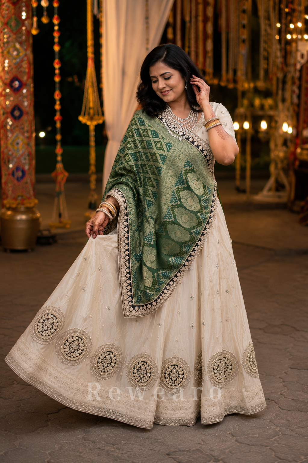 Vanashree Rajat Kanchani Lehenga Set with Heritage Banarasi Drape