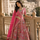 Rani Pink Heritage Storywork Bridal Lehenga with Embroidered Dupatta