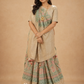 Mrinalika Vasundhara Kalidar Set with Heritage Floral Woven Panels
