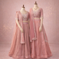 Dusty Rose Bridesmaid Lehenga Duo with Embellished Dupattas